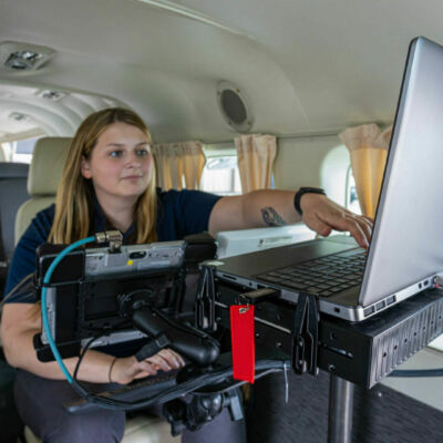 Casey operating equipment on 95West Cessna 208B Grand Caravan