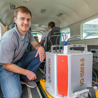 Andrew with Riegl VQ-1560 II-S LiDAR scanner