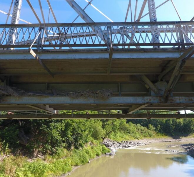 Bridge inspection image with sUAS