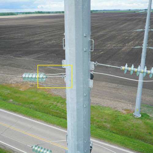 Powerline detail-aerial SUAS-with box