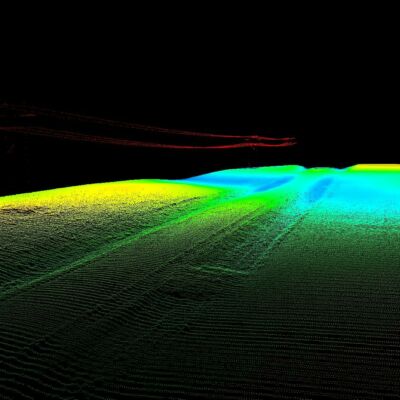 Powerline aerial scan with lidar