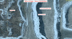 Topographic mapping from aerial image
