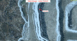 Topographic mapping from Lidar scan