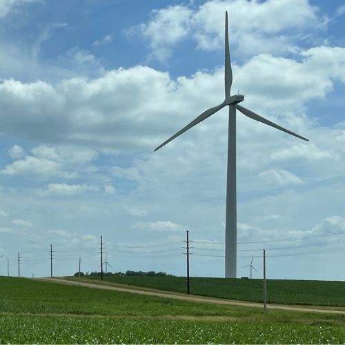 Photo of wind power generation and distribution