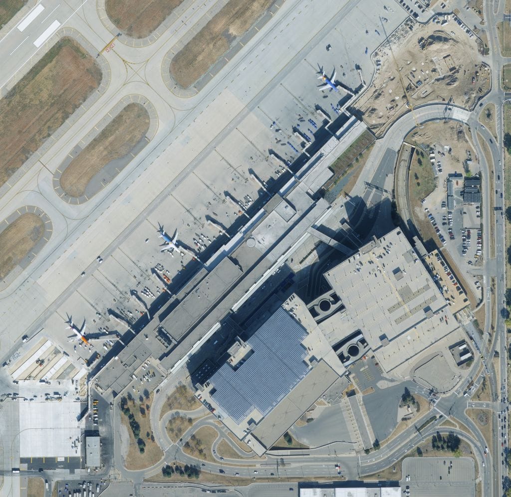 Aerial photo of Minneapolis St Paul Airport 2024
