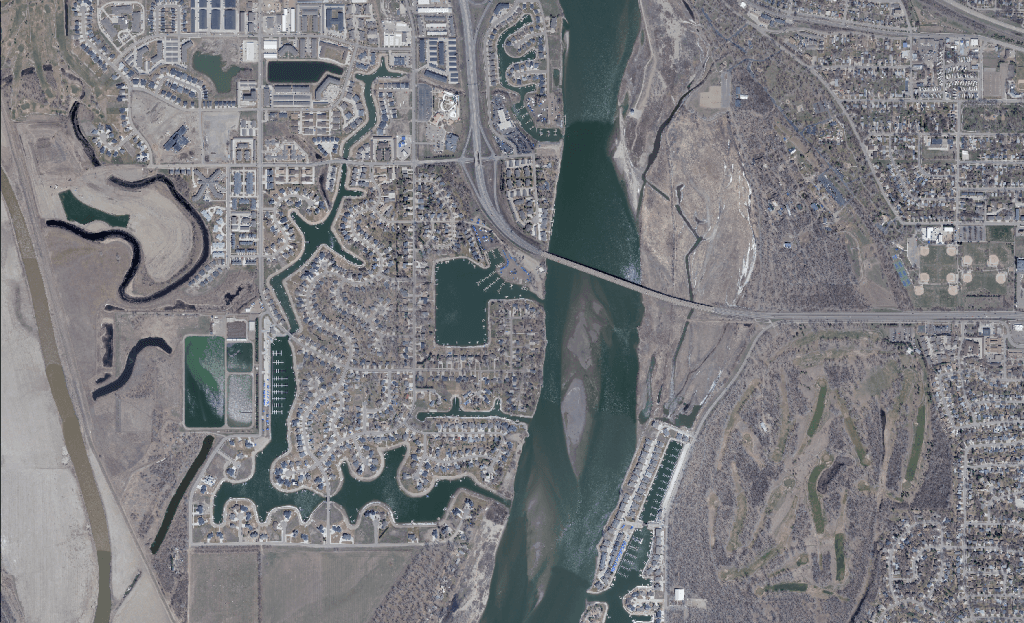 Aerial View of River Valley