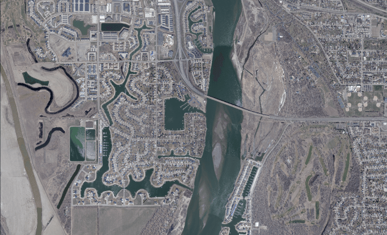 Aerial View of River Valley