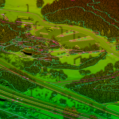 Lidar scan of Wayside Rest Area off of I-35 in Duluth, MN